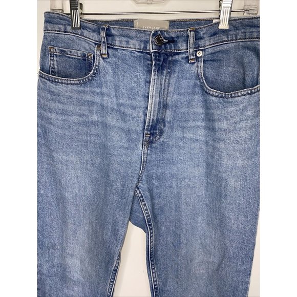 Everlane Jeans Womens 29 Crop Original Cheeky High Rise 30 x 26 Blue LIght Wash - Picture 2 of 6